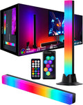 LED Lightbar, RGB IC Lampe 32 CM, Gaming Beleuchtung, Gaming Setup Deko, Musik Sync und Timing Funktion, APP und Fernbedienung, Ambient Lampe für Schreibtisch, TV, Monitor, Zimmer, Urlaub