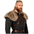 keland Viking Kunstfell Kragen für Männer Schal Capelet Wrap Kostüm Accessoire