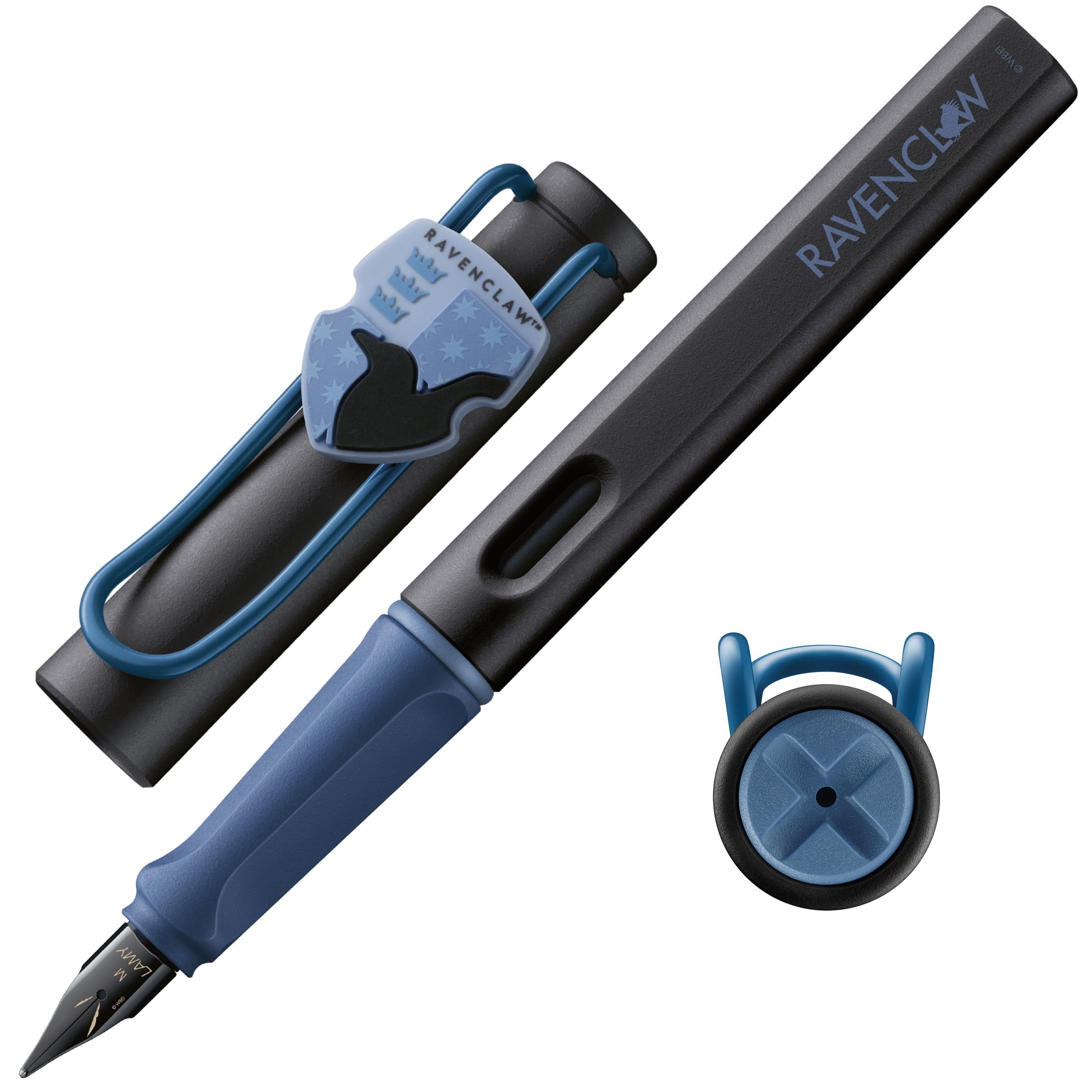 Lamy safari Harry Potter Gryffindor™ Füller – Special Edition Füllhalter mit Wappen des Hauses - Stahlfeder in Strichbreite M – mit ergonomischen Griff – inkl. Tintenpatrone T10 blau – Rechtshänder