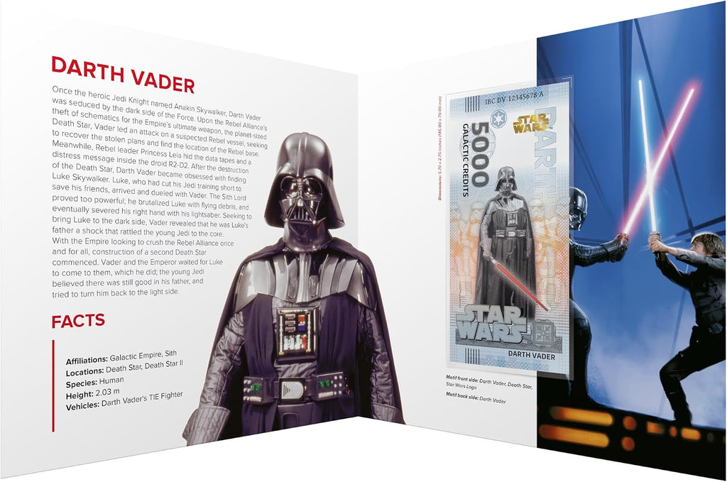 FANTASY CLUB Star Wars Original Darth Vader Trilogie | Offizielles Merchandising | Limitierte Auflage mit goldenem Hologramm und UV-Effekten