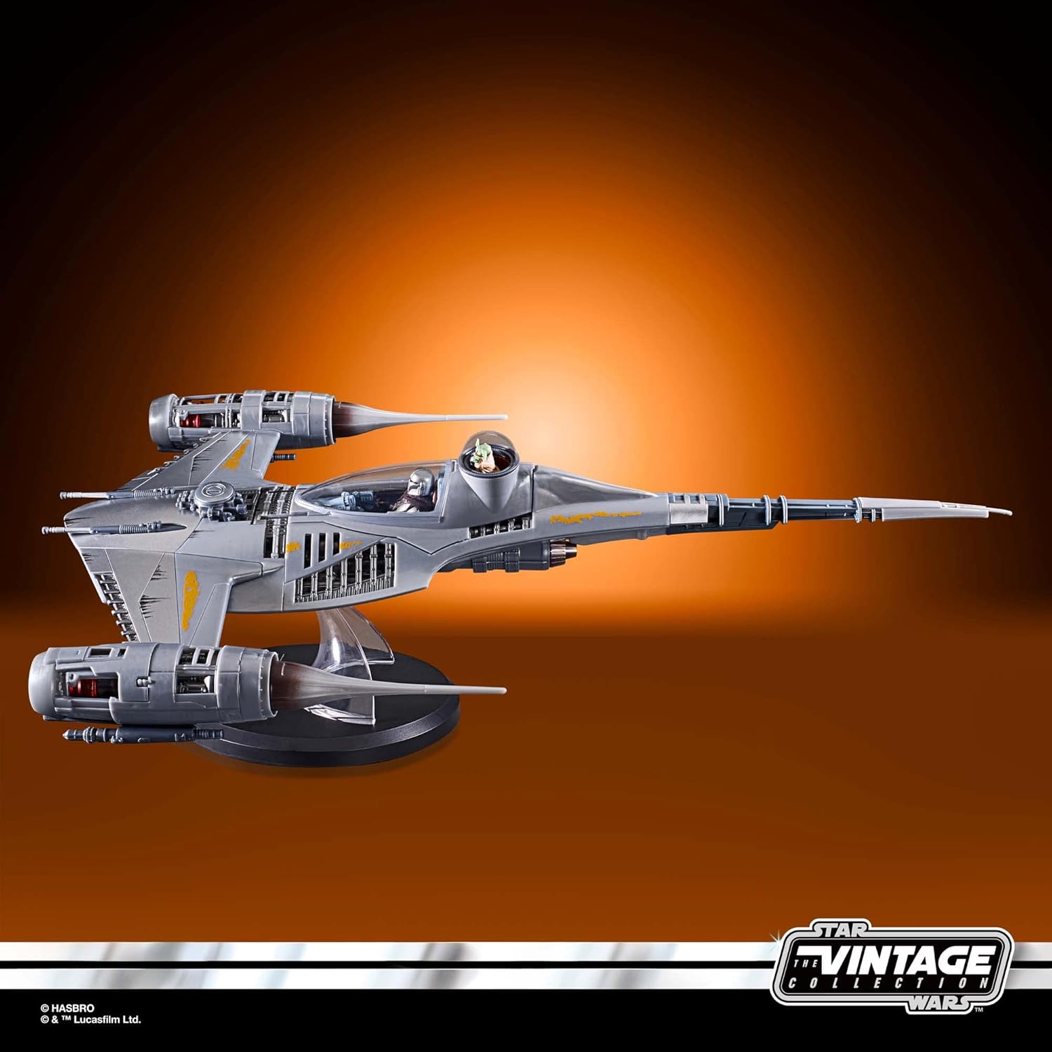 Hasbro Star Wars The Vintage Collection Mandalorian's N-1 Starfighter, Action-Figur (9,5 cm) und Fahrzeug zu The Mandalorian