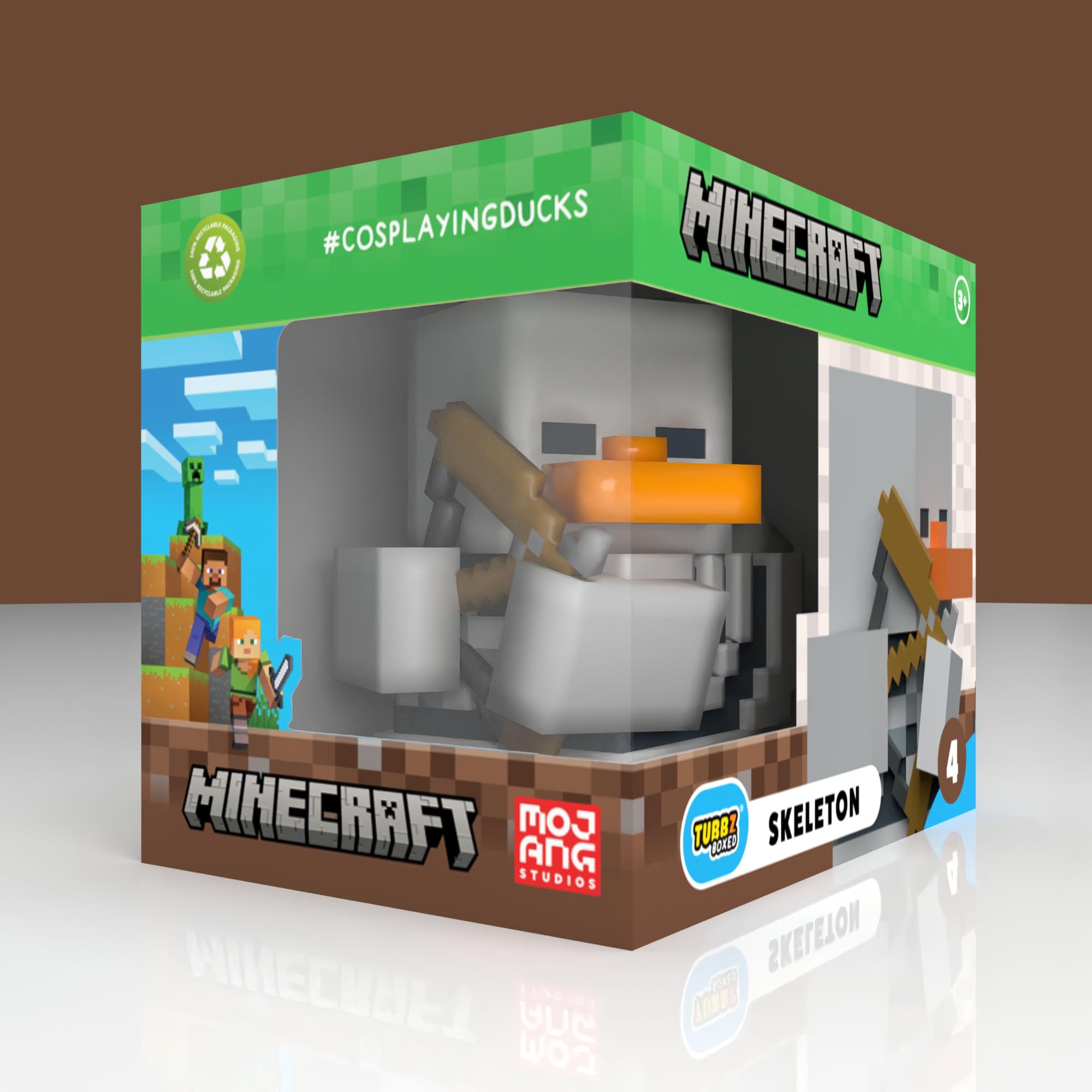 TUBBZ Erste Ausgabe Steve Sammler-Vinyl-Gummientenfigur - Offizielles Minecraft Merchandise - Filme & Videospiele