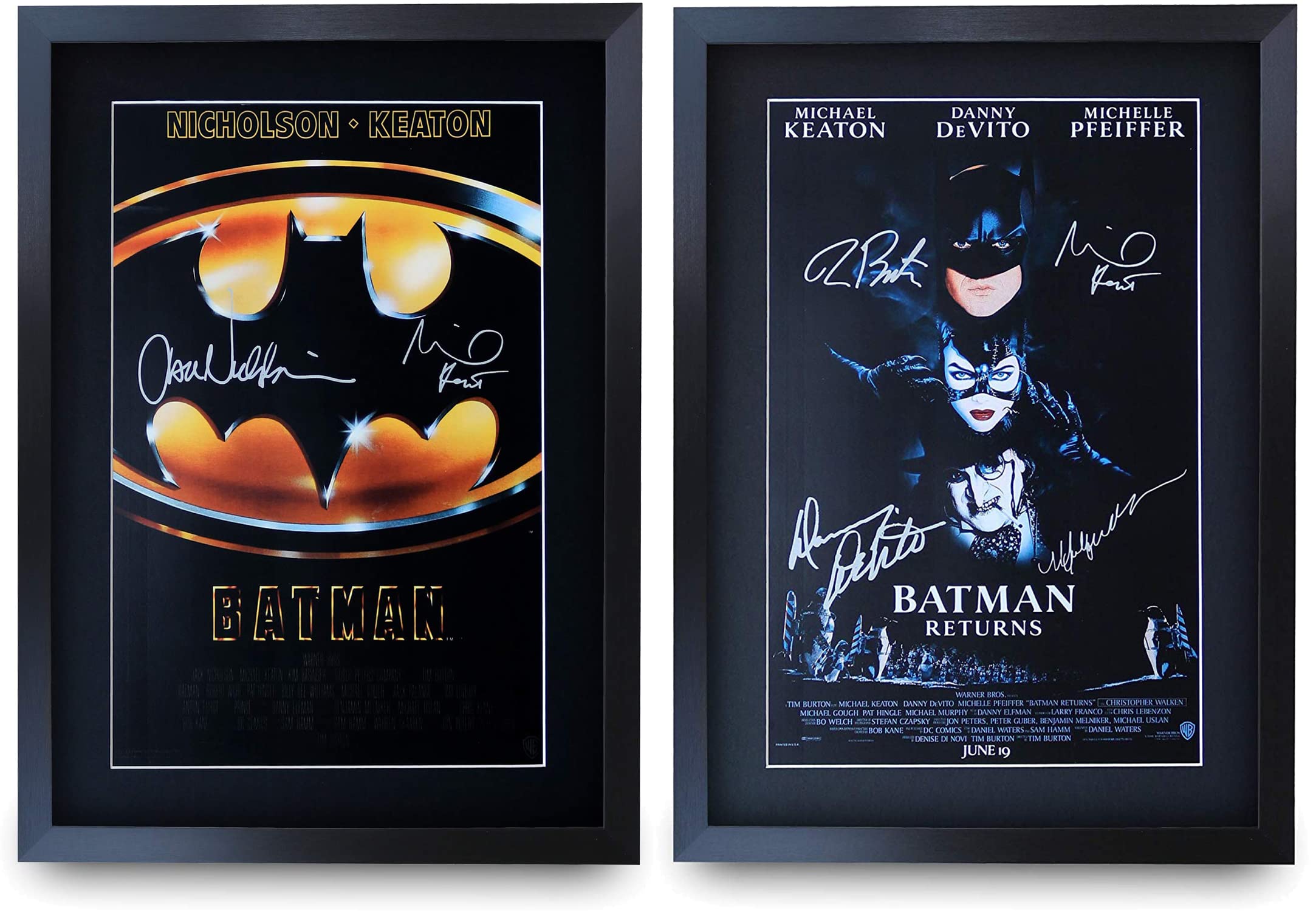 HWC Trading A3 FR The Batman Movie Poster Collection The Cast Signed Gift Printed Autogramm Film Gifts Print Photo Picture Display