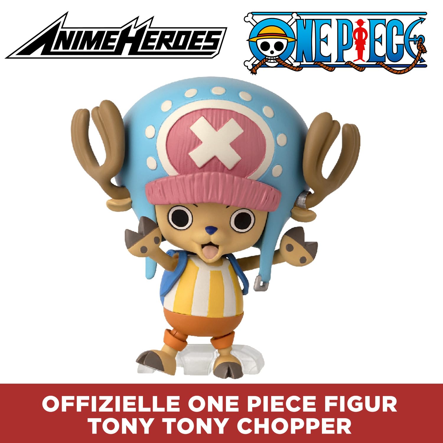 BANDAI – Anime Heroes – One Piece Figur – Lorenor Zorro 17 cm Three Sword Style – Offizielle Lizenz One Piece – Bewegliche Manga Figur Zorro 3 Schwerter – Spielzeug für Kinder ab 4 Jahren – 37052