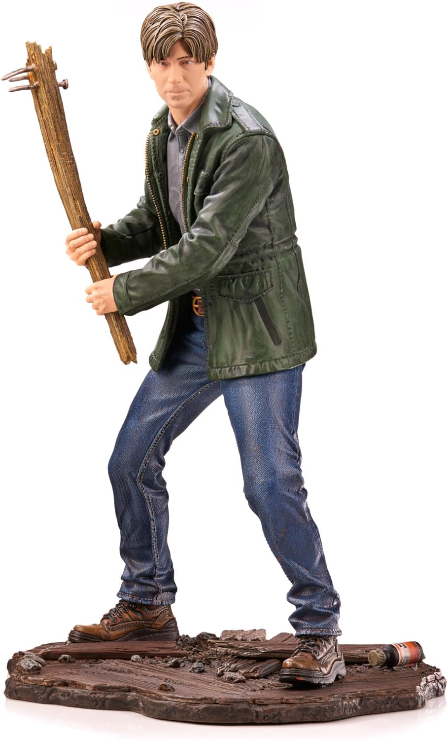 Numskull Silent Hill 2 James Sunderland Figur 23,5 cm Sammlerstatue – Offizielles Konami Silent Hill Merchandise – Limitierte Gaming-Figur | Handbemaltes PVC, 23,5 cm hoch, rostiger Boden. Schreibtisch oder Regal Display Für Silent Hill Sammler und Fans