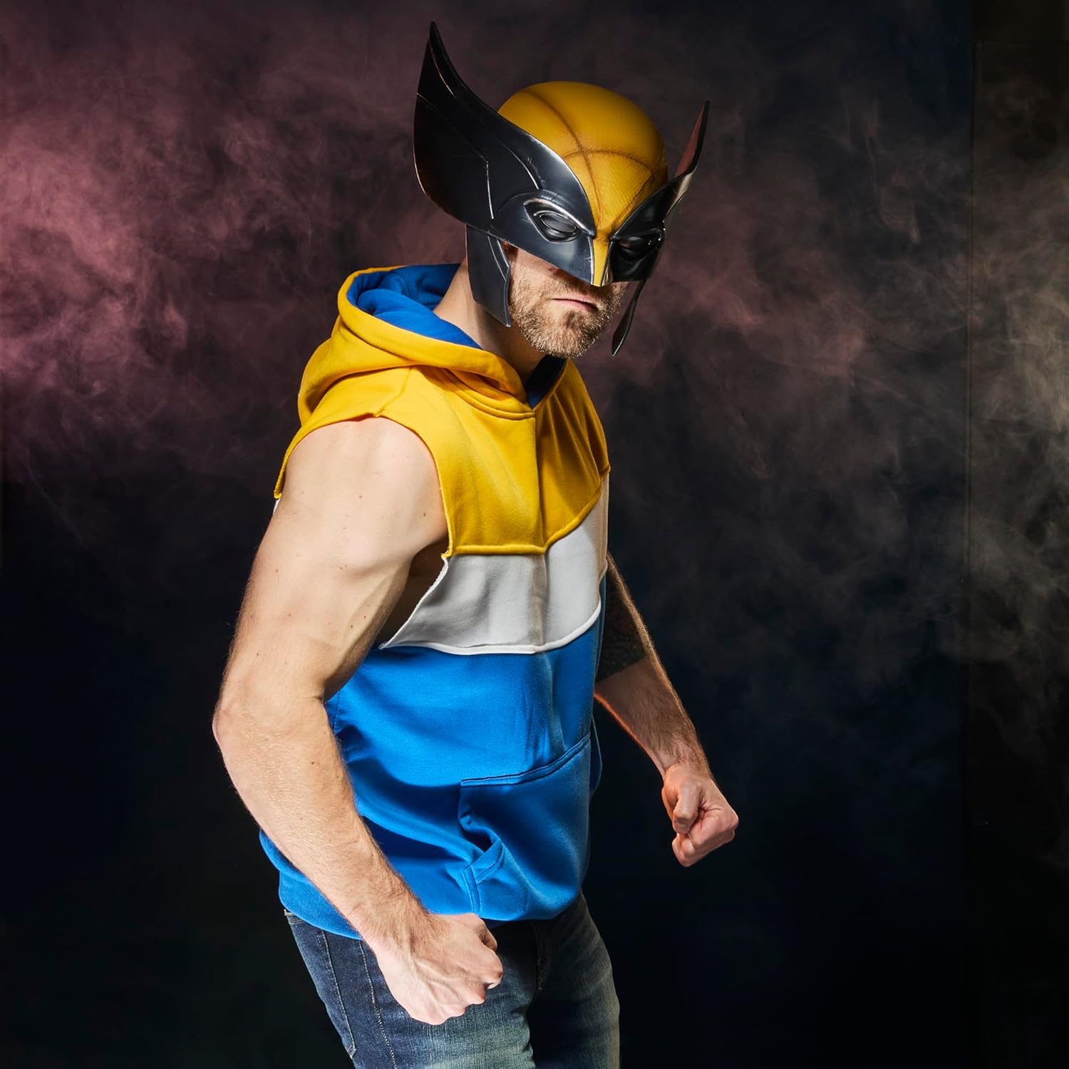 Marvel Legends Series Wolverine Premium Rollenspielmaske, Gelb