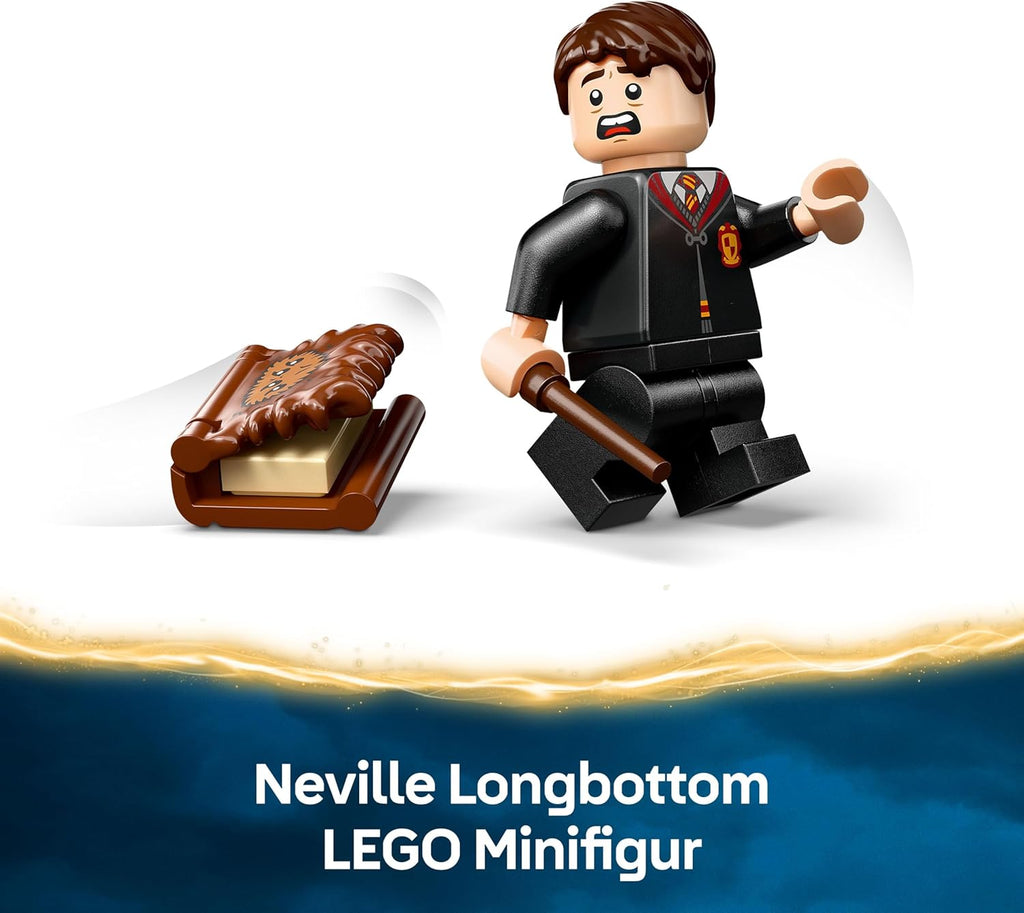 LEGO Harry Potter Beißendes Monsterbuch der Monster – Interaktives Spielzeug mit Rückziehmotor und beißendem Mund – mit Neville Longbottom Mini-Figur – Geschenk für Kinder, Harry Potter Fans – 76449