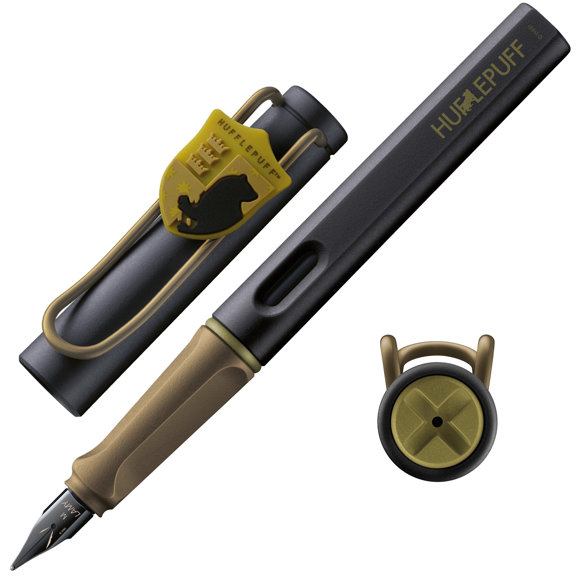 Lamy safari Harry Potter Gryffindor™ Füller – Special Edition Füllhalter mit Wappen des Hauses - Stahlfeder in Strichbreite M – mit ergonomischen Griff – inkl. Tintenpatrone T10 blau – Rechtshänder