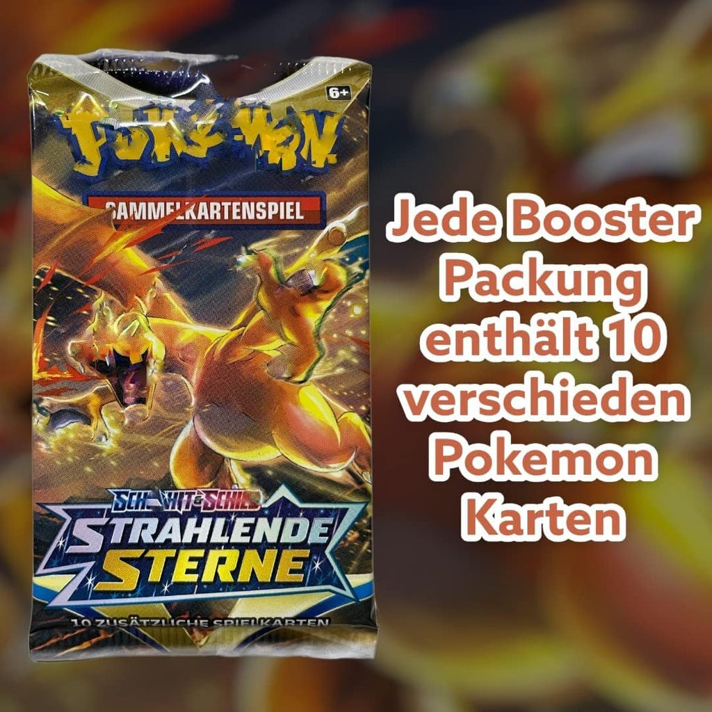Heartforcards Versandschutz kompatibel mit Booster Packungen + 3 PKM deutsche Packs Originale Mystery Sammelkarten