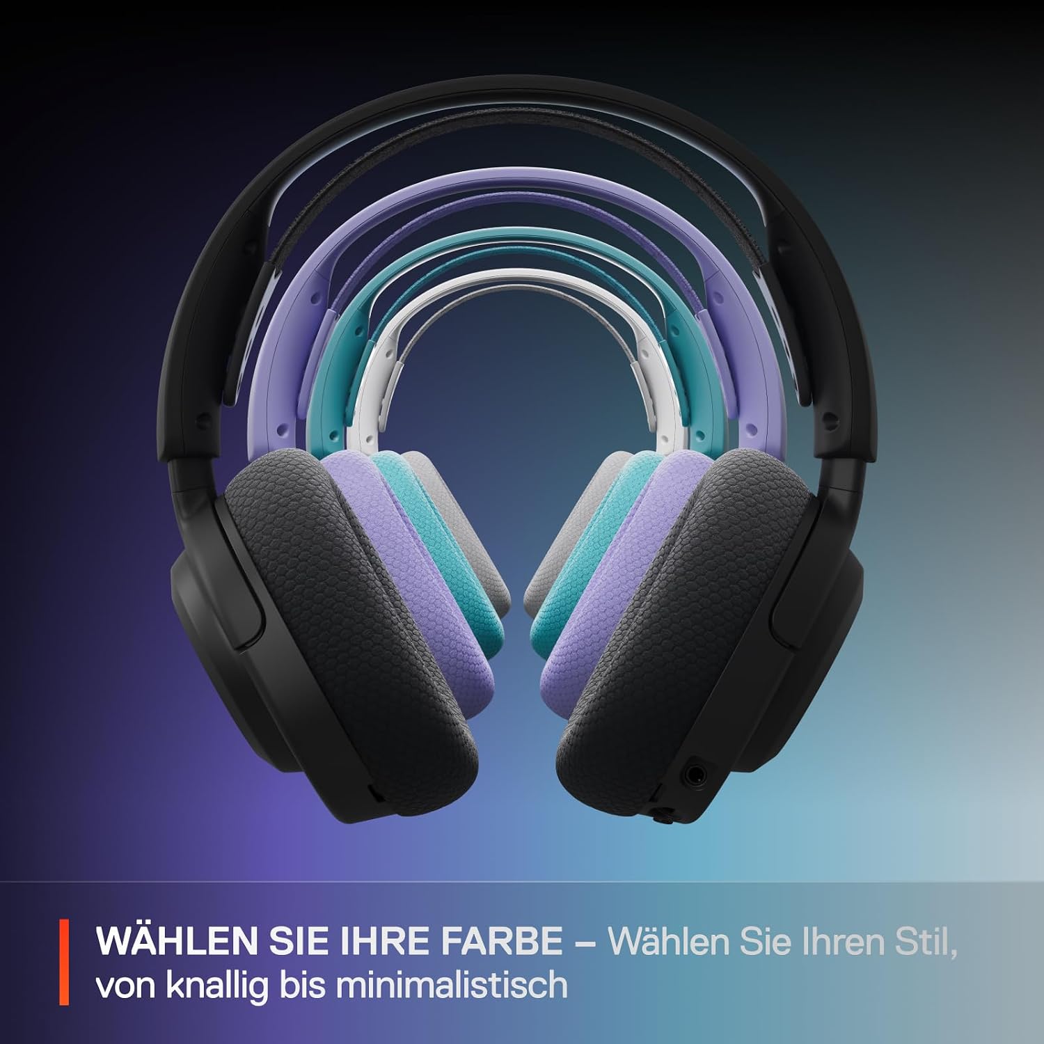 SteelSeries Arctis Nova 3P Wireless - PS5 Headset & PC Gaming Headset – App-Steuerung – 40 Std. Akku – Neodym-Magnet-Treiber – 2,4 GHz/Bluetooth – Abnehmbares Mikrofon – Für PS5, PC, Switch - Schwarz