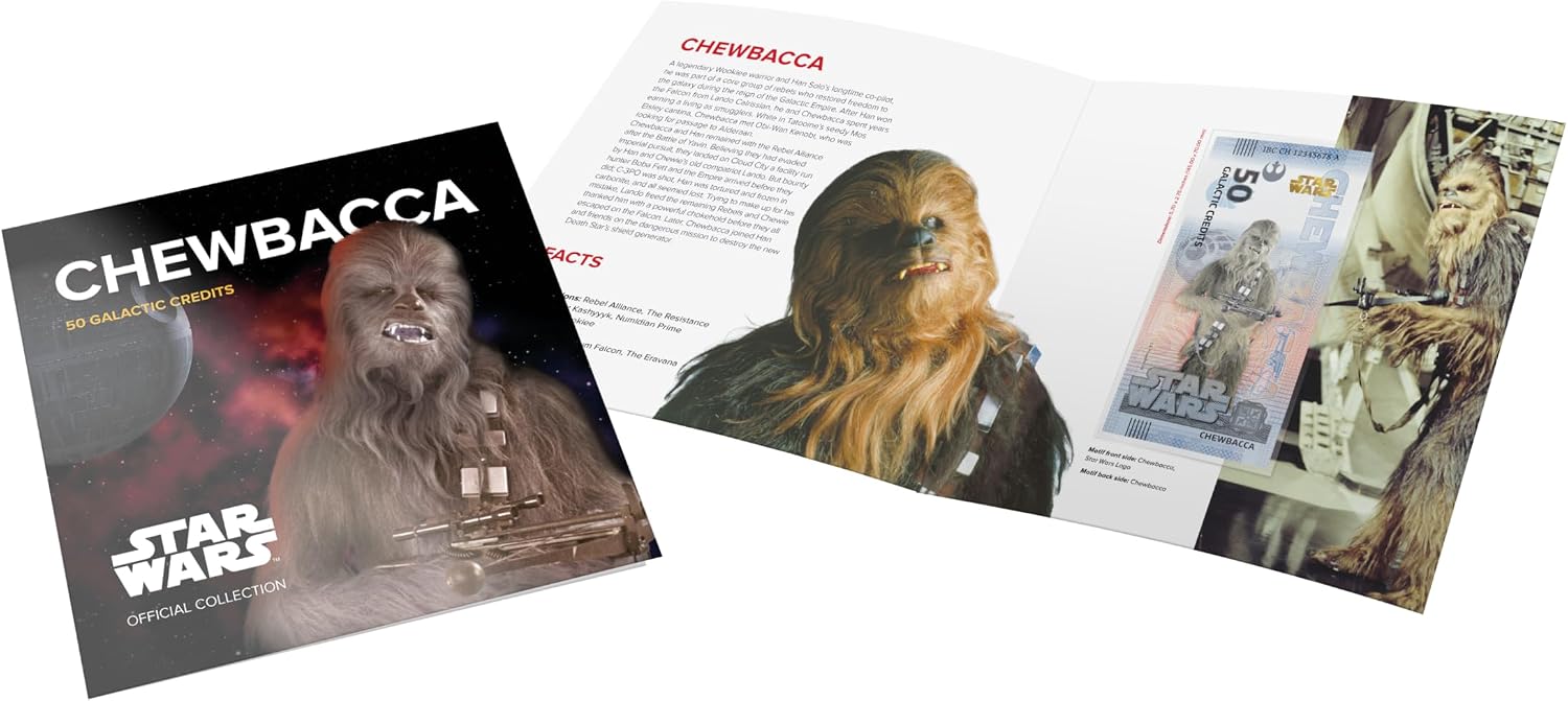 FANTASY CLUB Star Wars Original Chewbacca Trilogie | Offizielles Merchandising | Limitierte Auflage mit goldenem Hologramm und UV-Effekten