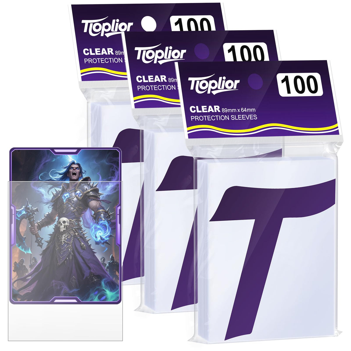 600ct Sammelkartenhülle Perfekte Passform MTG Kartenhüllen Sportkartenschutz für Fotokarte, Standard TCG Karten Sleeve Fit für Magic Baseball Card 66 * 91 mm (600)