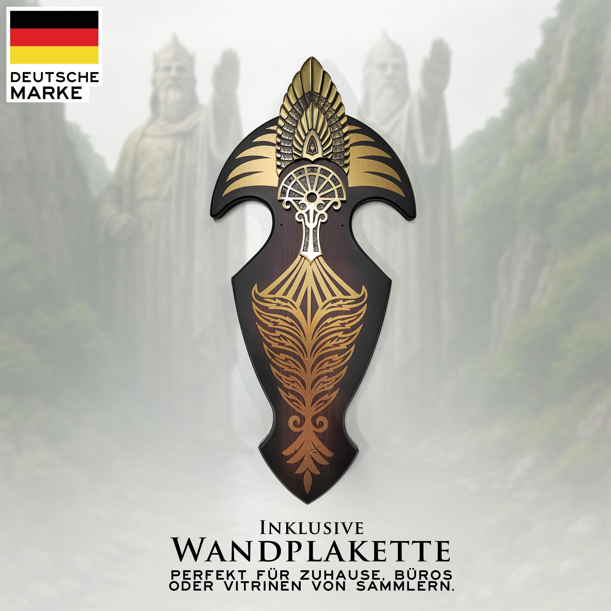 Der Herr der Ringe - LOTR Schwert, Filmschwert, echt, aus Stahl, Der Hobbit, Zauberer Merch, Aragorn Sword, Deko für Sammler und als Geschenk
