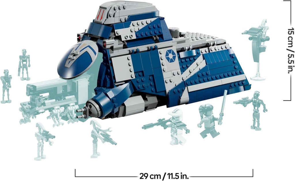LEGO Star Wars: The Clone Wars MTT der Separatisten in der Schlacht von Felucia - Spielzeug mit Lichtschwert - Kinder Geschenk für Jungen und Mädchen - Modellbau zum Ausstellen und Sammeln - 75435