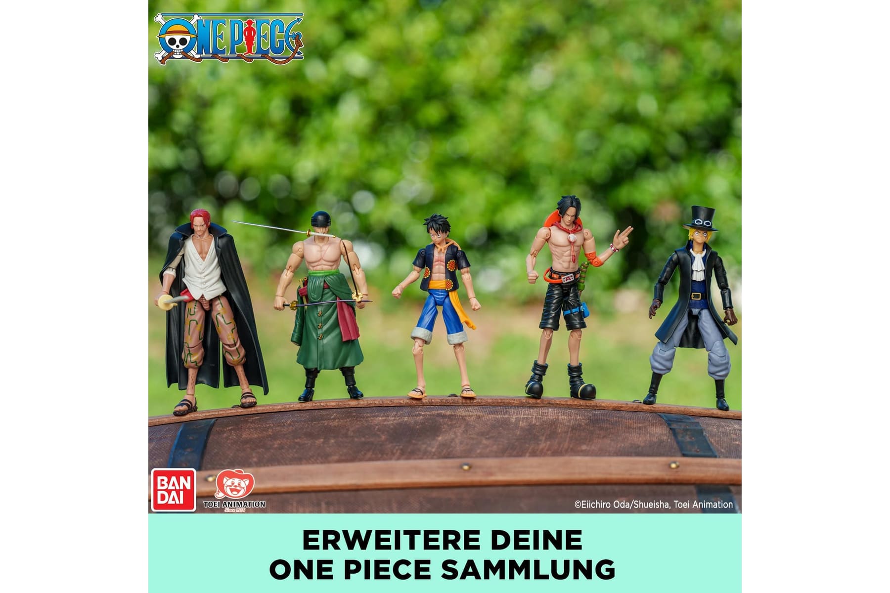 BANDAI – Anime Heroes – One Piece Figur – Lorenor Zorro 17 cm Three Sword Style – Offizielle Lizenz One Piece – Bewegliche Manga Figur Zorro 3 Schwerter – Spielzeug für Kinder ab 4 Jahren – 37052