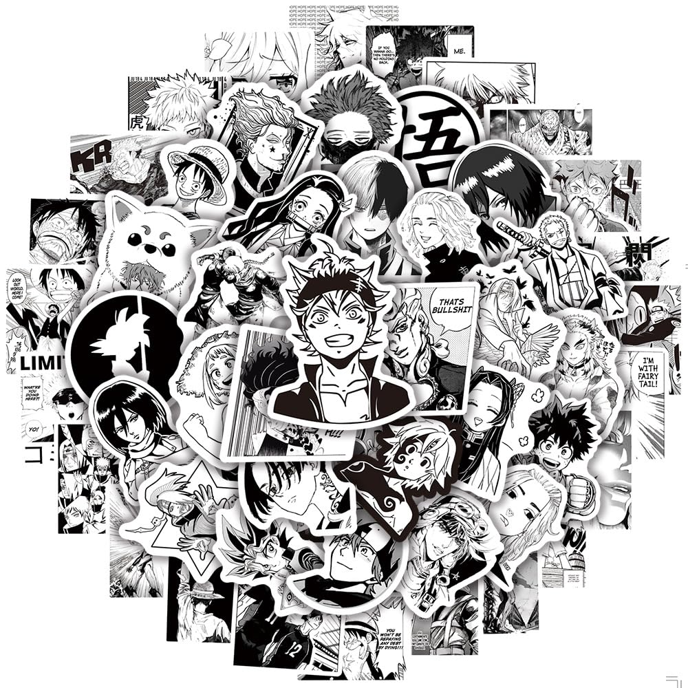 100 Stück One Piece Aufkleber für Wasserflaschen, Laptop, Computer, Skateboard, niedliches Aufkleber-Geschenk für Kinder, Teenager, wasserdicht