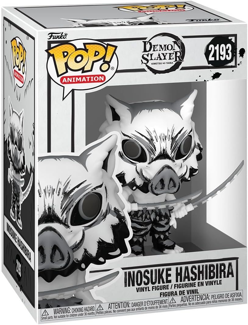 Funko POP! Animation: Demon Slayer - Inosuke - Sumi-Ink | Offizieller Fanartikel und Merch - Vinyl Sammelfigur als Regal Deko - Geschenkidee zum Geburtstag für Fans und Sammler
