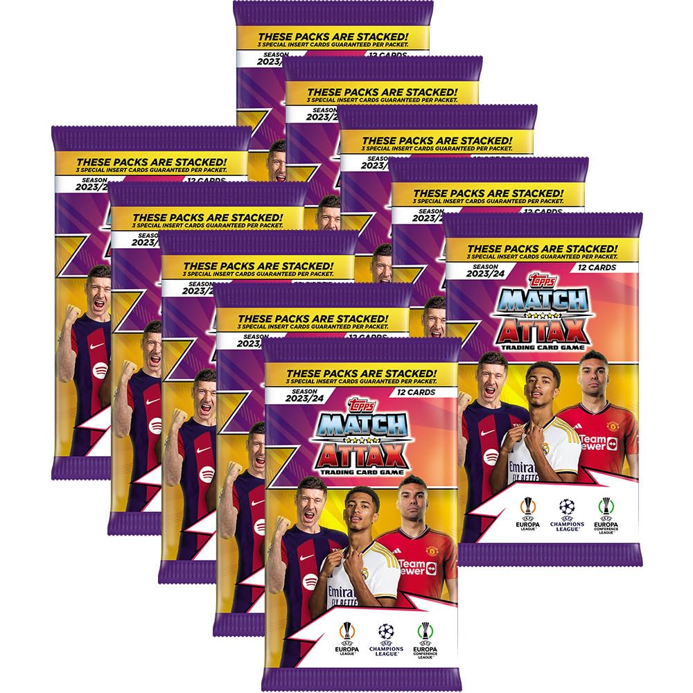 Topps Match Attax Trading Cards Bundle Champions League 25/26-10 Booster