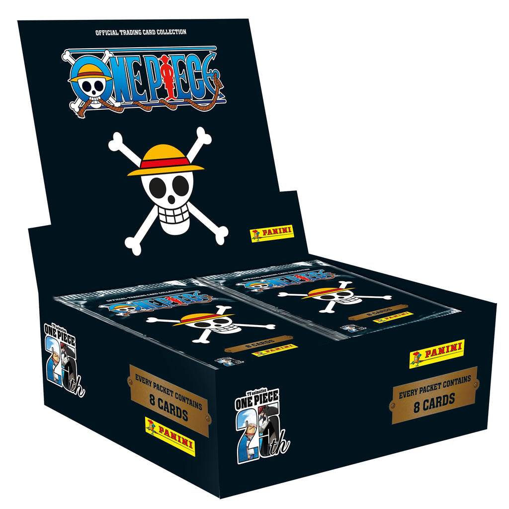 Panini One Piece Trading Cards 25EME Anniversary Box mit 18 Taschen (8 Karten), 004897BOX18F