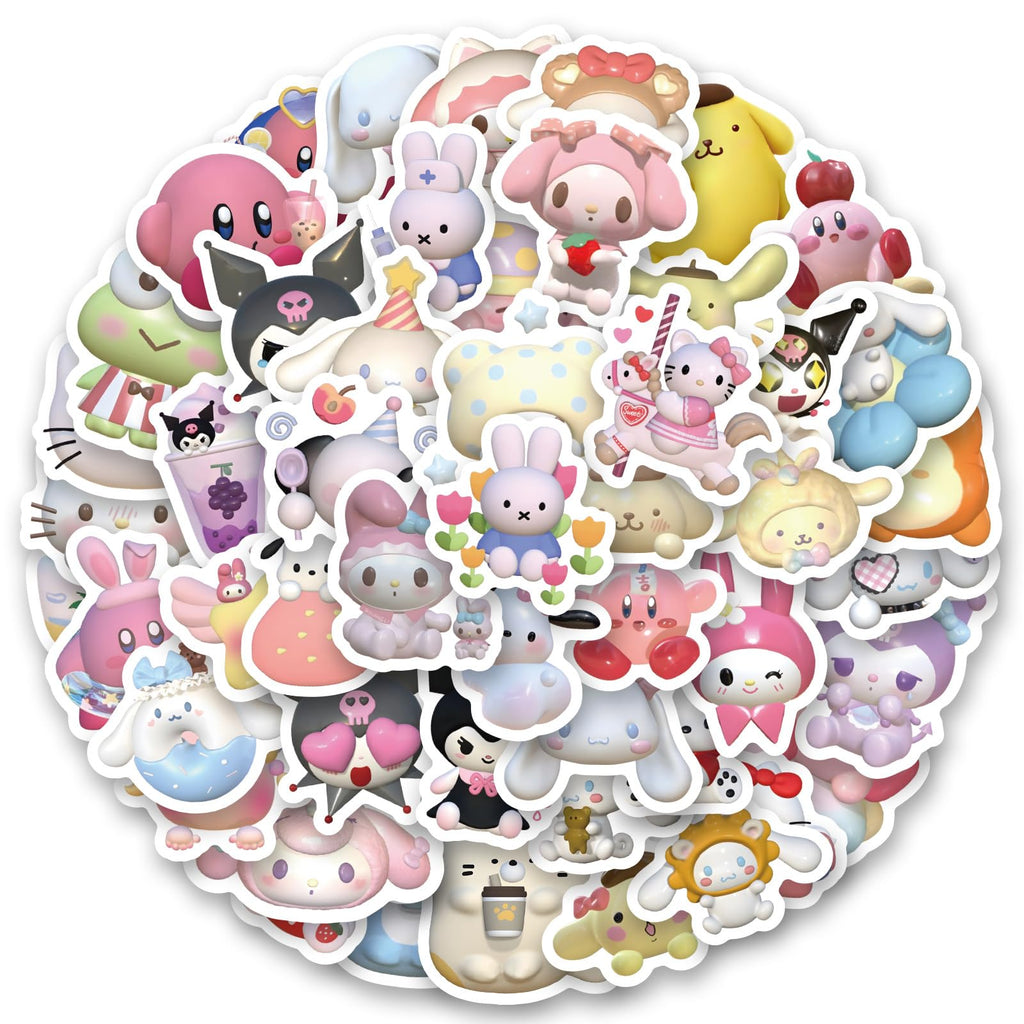 100 Stück One Piece Aufkleber für Wasserflaschen, Laptop, Computer, Skateboard, niedliches Aufkleber-Geschenk für Kinder, Teenager, wasserdicht