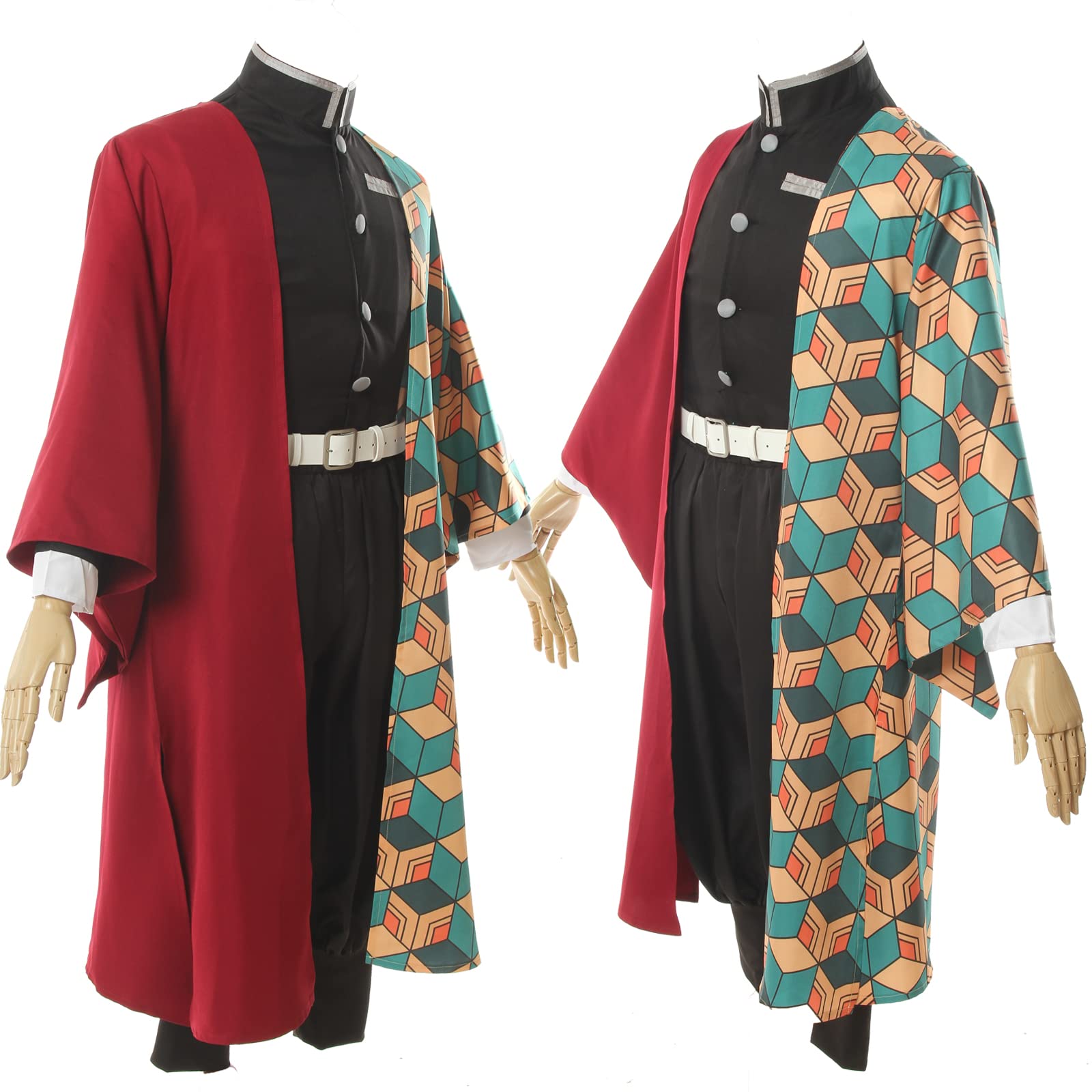 Fiamll Tanjirou Zenitsu Giyuu Cosplay Kostüm für Japanischer Anime Kimono demon cosplay Outfit Halloween Kostüm