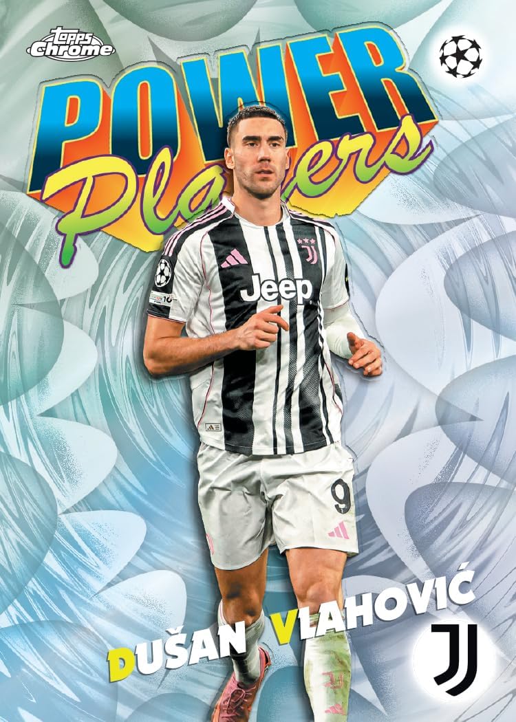 Topps Chrome® UEFA Club Competitions 2025-26 - Value Box (enthält 7 Packungen pro Box, 4 Karten pro Packung)