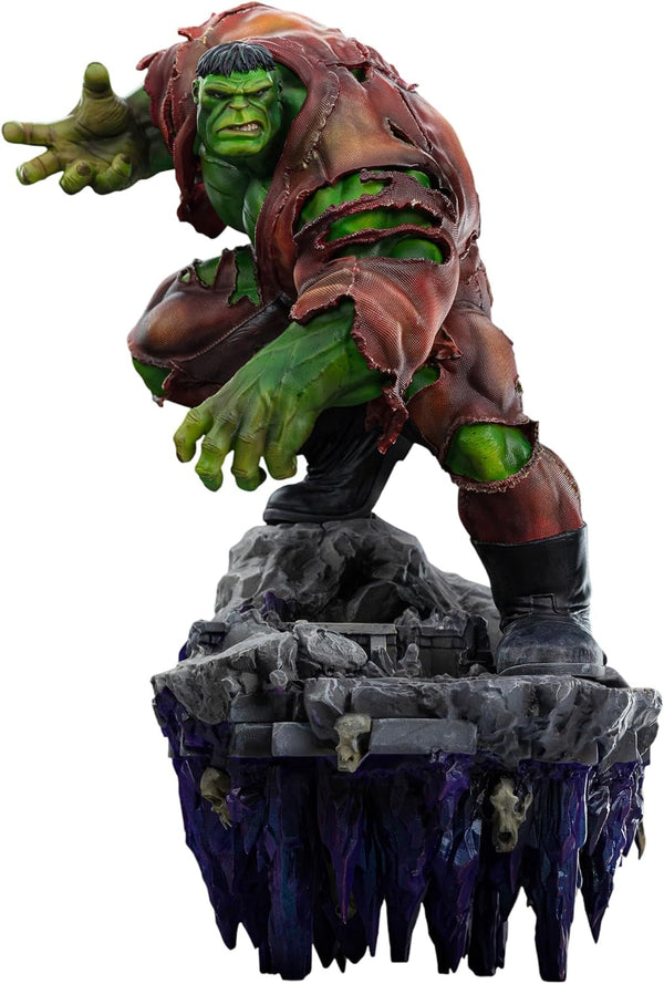 Iron Studios Sammlerstück, Kunststatue, Maßstab 1/10 Hulk Deluxe – Infinity Gauntlet Diorama, Polystone, mehrfarbig, 32,3 cm