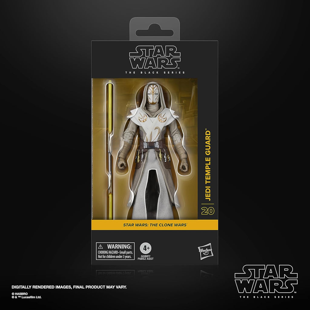 Star Wars The Black Series Jedi-Tempel-Wächter, The Clone Wars Action-Figur zum Sammeln (15 cm)