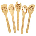 Gravierte Holzlöffel-Set mit 5 – Lustige Harry Geschenke Kochlöffel, Küchenutensilien zum Kochen, Einweihungsgeschenk, Harry Weihnachten Geschenke für Frauen oder Männer (Küche/Deko)