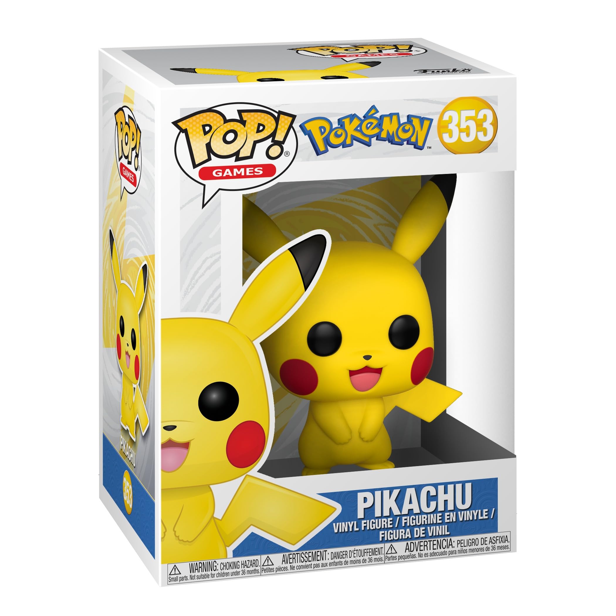 Funko Pop! Games: Pokemon - Pikachu - Vinyl-Sammelfigur - Geschenkidee - Offizielle Handelswaren - Spielzeug Für Kinder und Erwachsene - Video Games Fans - Modellfigur Für Sammler und Display