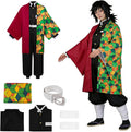 Bocguy Anime Cosplay, Giyuu/Shinobu/Mitsuri/Muichirou/Tanjiro/Nezuko/Zenitsu Anime Kostüm Erwachsene, Animecharakter Kimono Uniform für Karneval Halloween Cosplayparty AnimeConventions