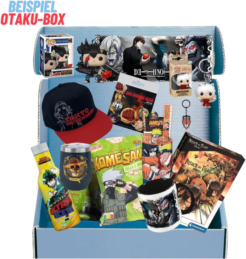 [Anime-Box] Chibi - Box / Exklusive Fanbox – Sammlerbox mit 6 Merchandiseartikeln, Figuren & Collectibles für leidenschaftliche Anime-Fans - Ideale Geschenkidee für Animefans (Chibi-Box / Klein)