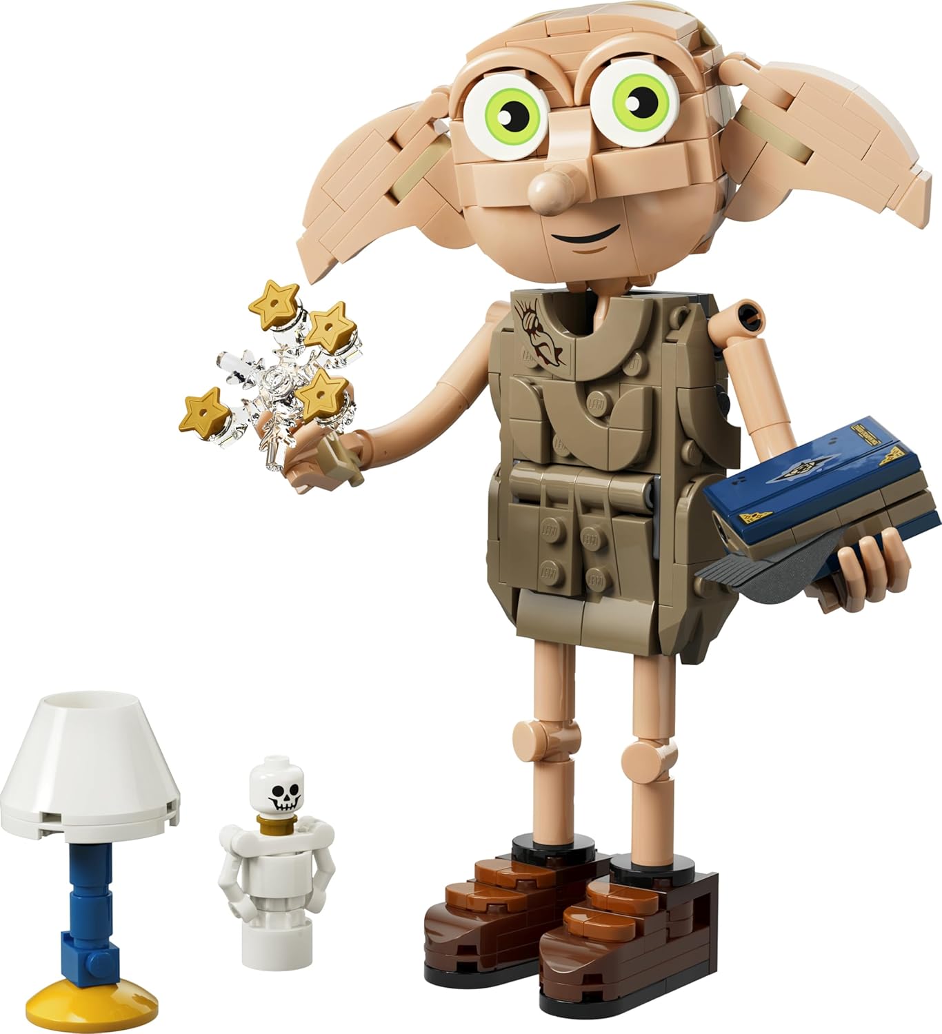 LEGO Harry Potter Dobby, der Freie Elf Spielzeug - Modellbau umbaubar in eine Kreacher Figur - DIY Kinderzimmer Deko - Geschenk für Mädchen, Jungen und Fans ab 8 Jahren - 76469