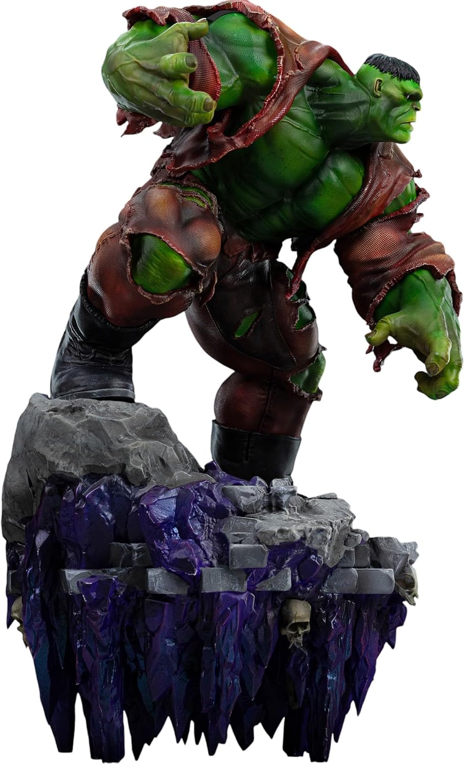 Iron Studios Sammlerstück, Kunststatue, Maßstab 1/10 Hulk Deluxe – Infinity Gauntlet Diorama, Polystone, mehrfarbig, 32,3 cm