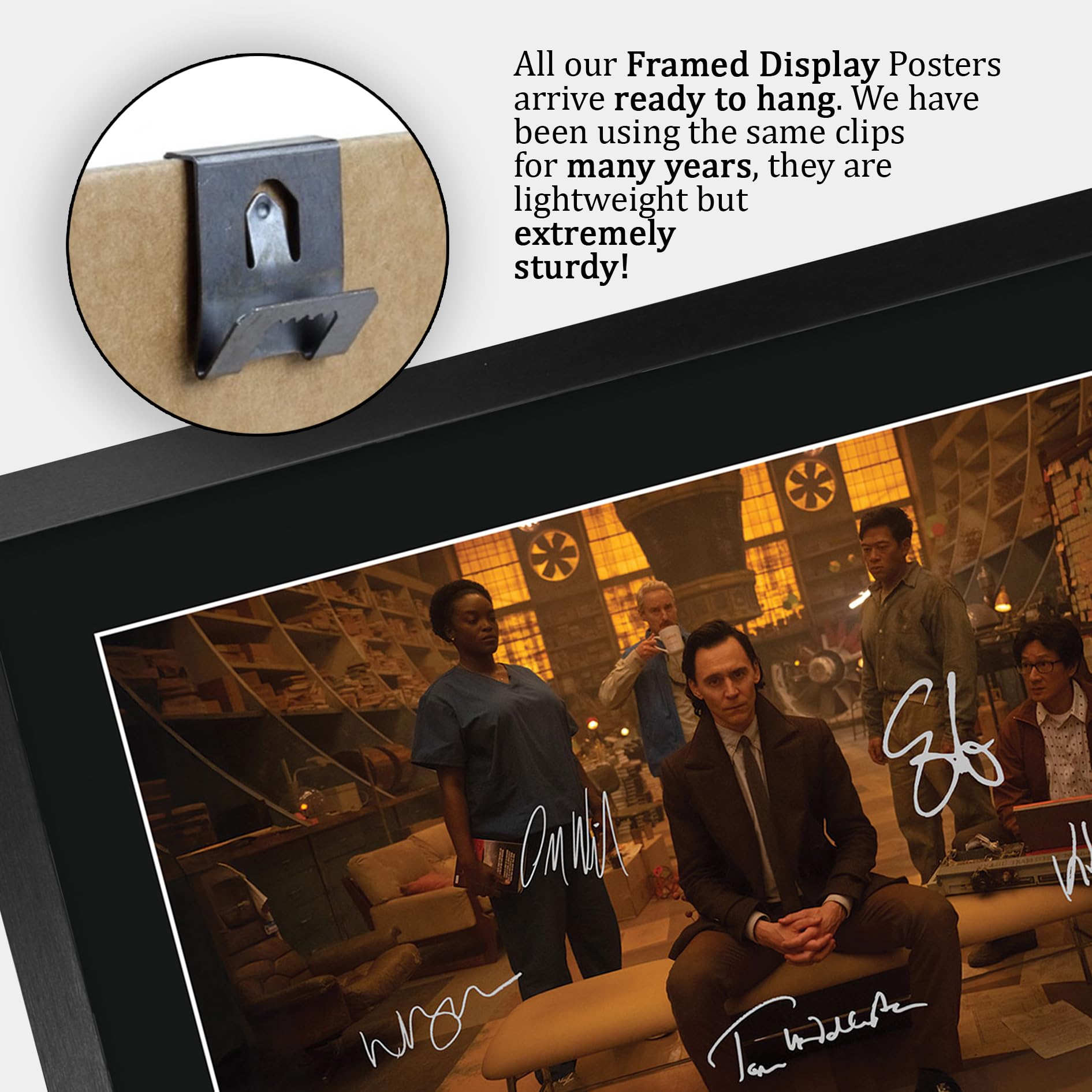 HWC Trading Loki Geschenke Gedrucktes Signiertes Autogramm Foto für Fans von Fernsehn Memorabilien - A3 Gerahmt