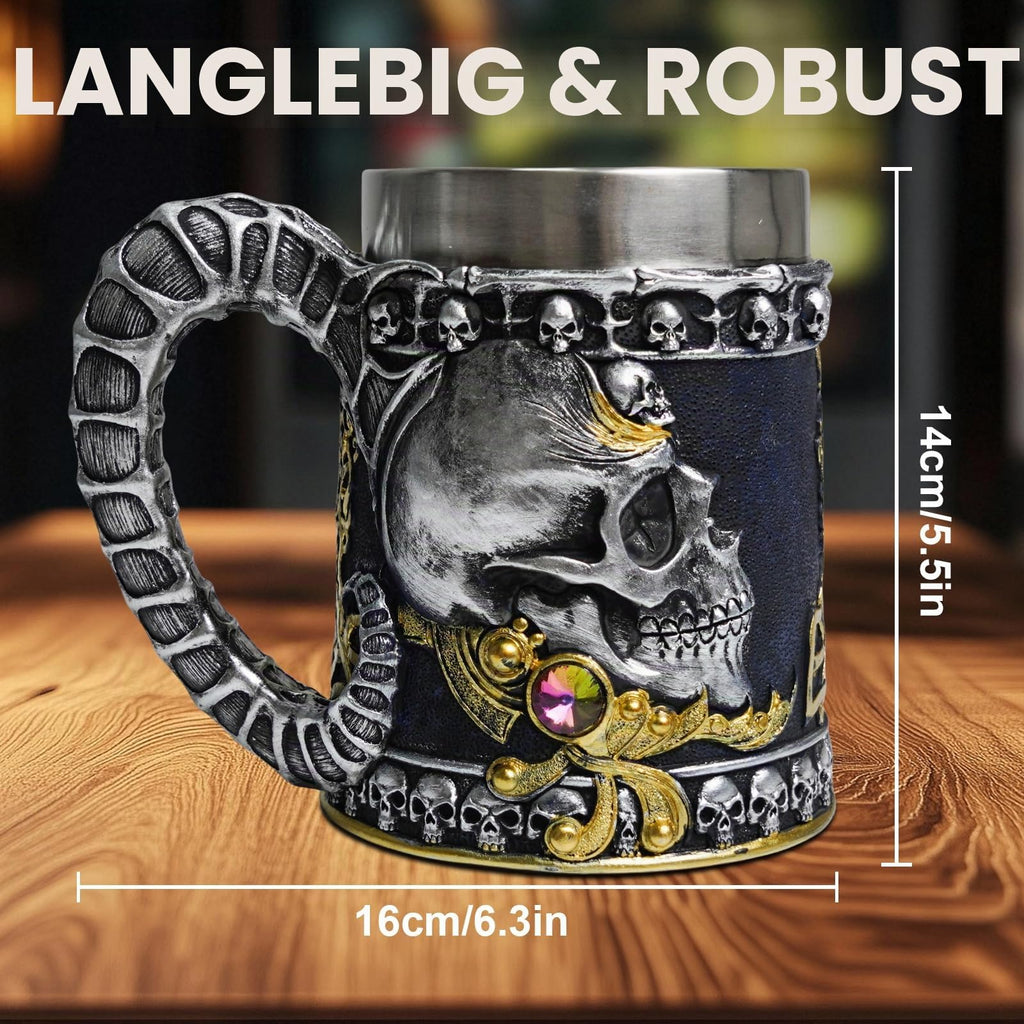 ZONSUSE Mittelalter Drache Kelch, Gotischer Drachen Kelch, Flugsaurier Edelstahl Weinkelch, Roter Drache auf Kreuzsockel, Magischer Dragon Goblet,Idee Geschenk für Fantasy Fans 200ml (Rot Goblet)