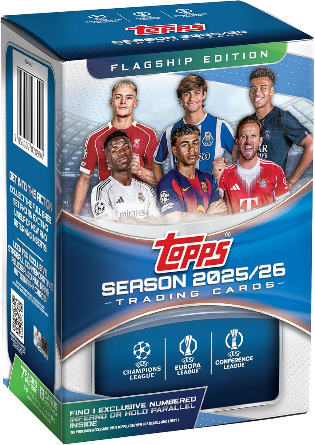 2025-26 Topps UEFA Club-Wettbewerbe Fußball – Fabrikversiegelt – Vorteilsbox