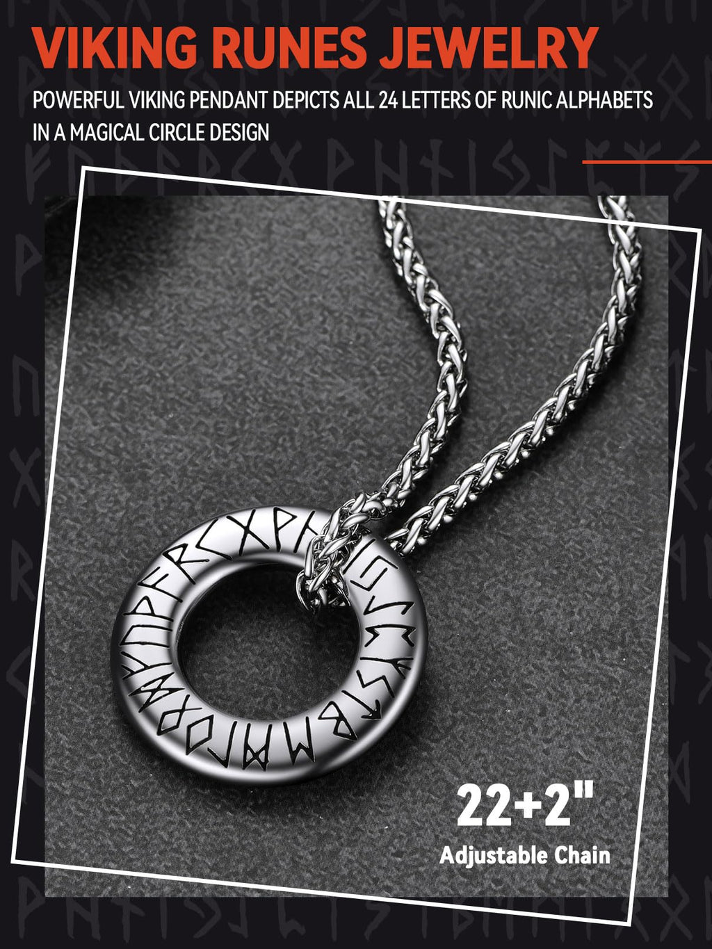 FaithHeart Lederkette Herren Damen Leder Halskette Männer Kette mit Runen Anhänger Edelstahl Lederband mit Mobius Rund/Dreieck/Unendlichkeit Kunstleder Lederhalsband verstellbar Wikinger Schmuck