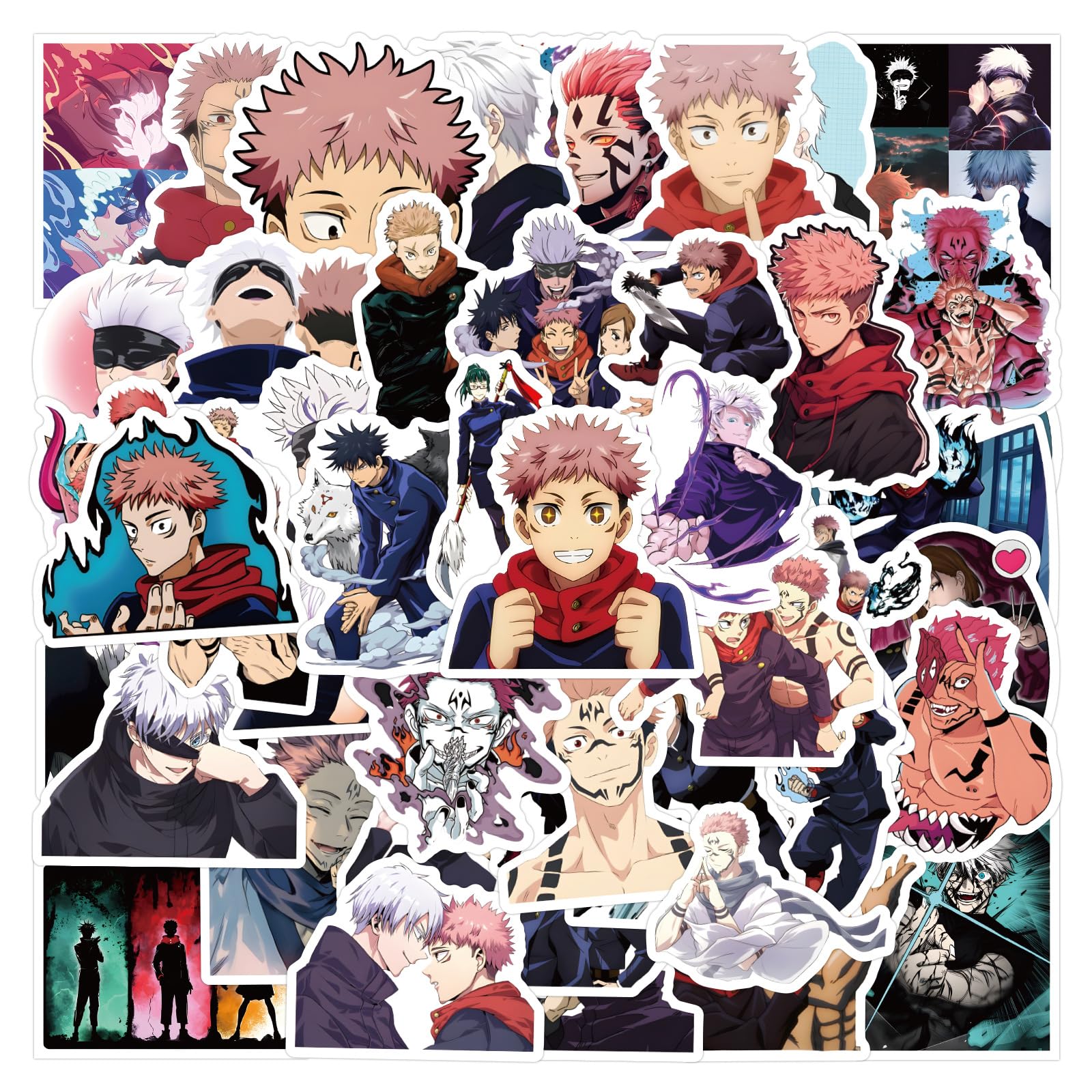 100 Stück One Piece Aufkleber für Wasserflaschen, Laptop, Computer, Skateboard, niedliches Aufkleber-Geschenk für Kinder, Teenager, wasserdicht