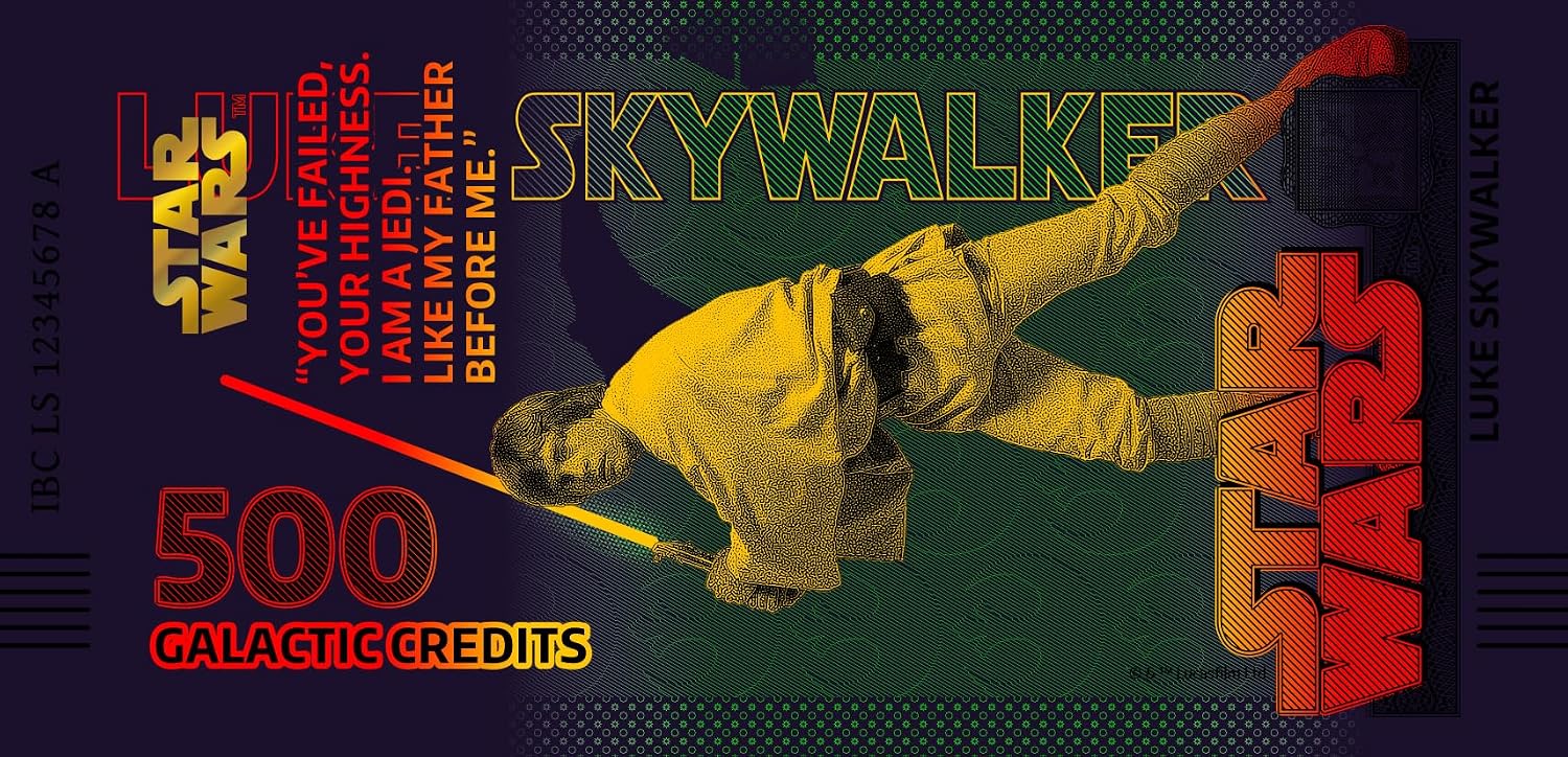 FANTASY CLUB Star Wars Original Luke Skywalker Trilogie | Offizielles Merchandising | Limitierte Auflage mit goldenem Hologramm und UV-Effekten