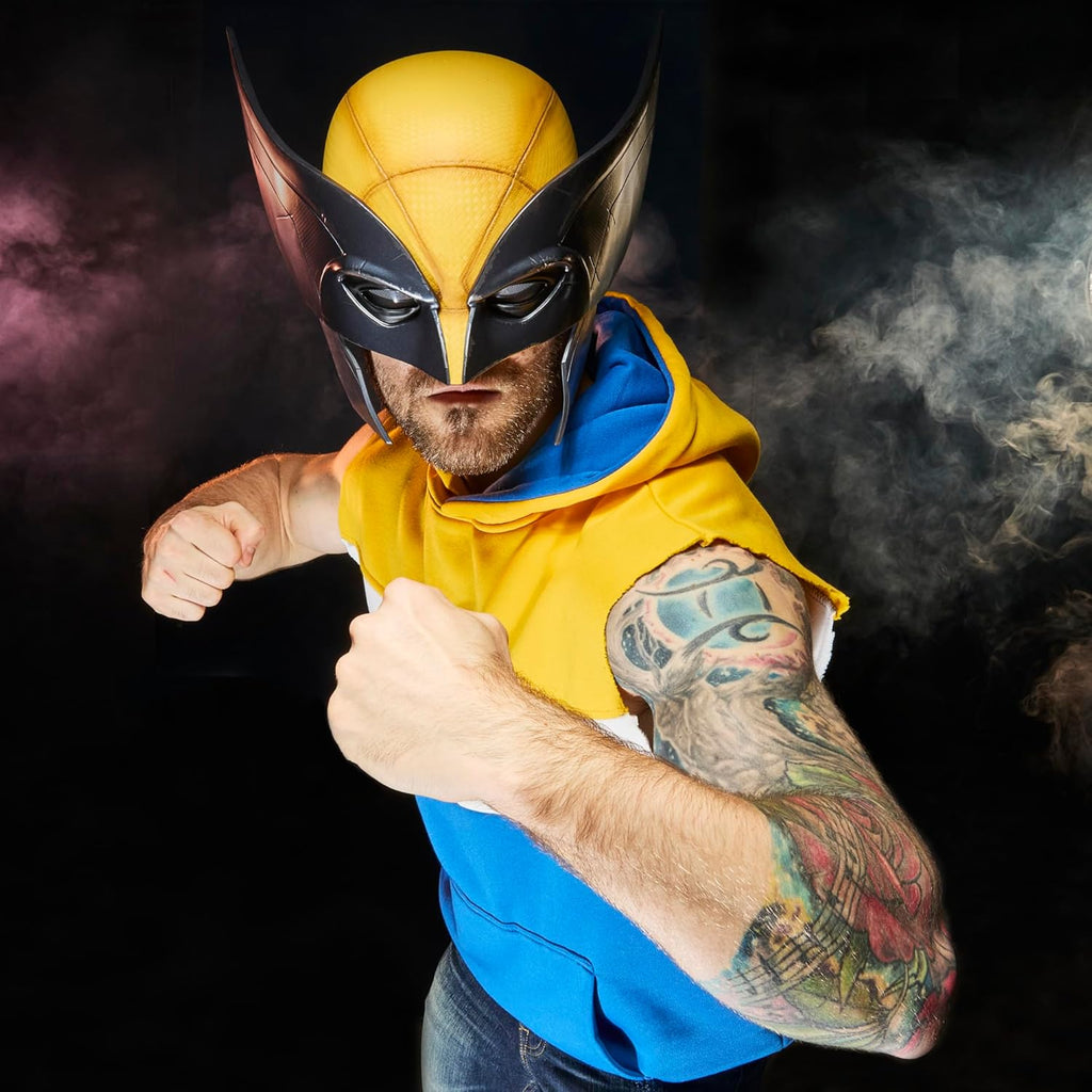Marvel Legends Series Wolverine Premium Rollenspielmaske, Gelb