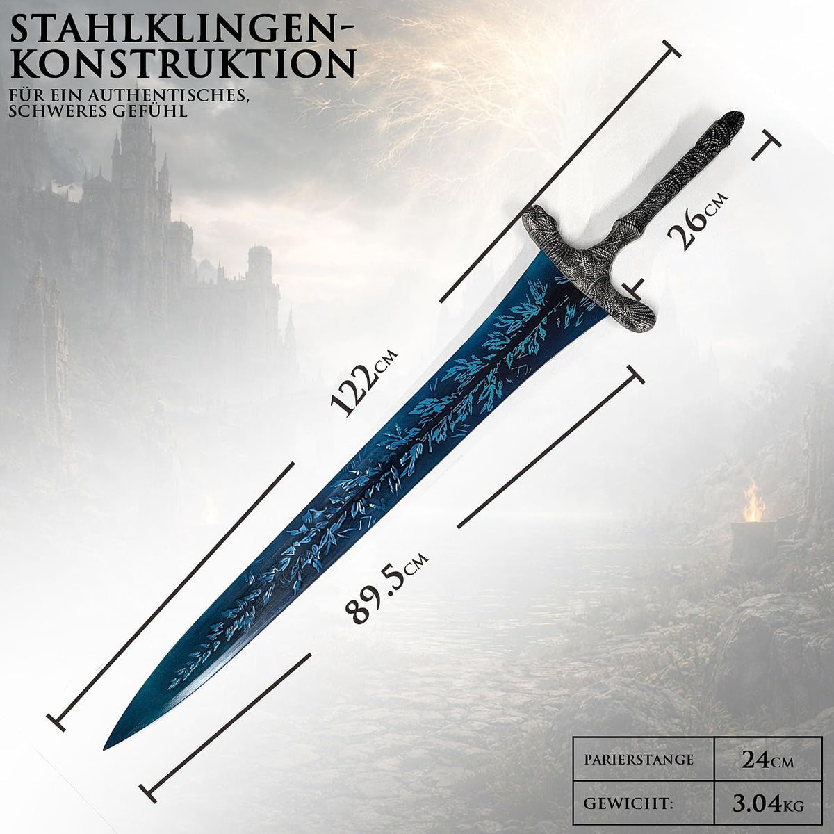 Elden Ring Schwert & Katana Repliken | Gamer Sword | Sammlerschwert & Cosplay Gamer Merch Zubehör Spiel | Fans und Cosplay