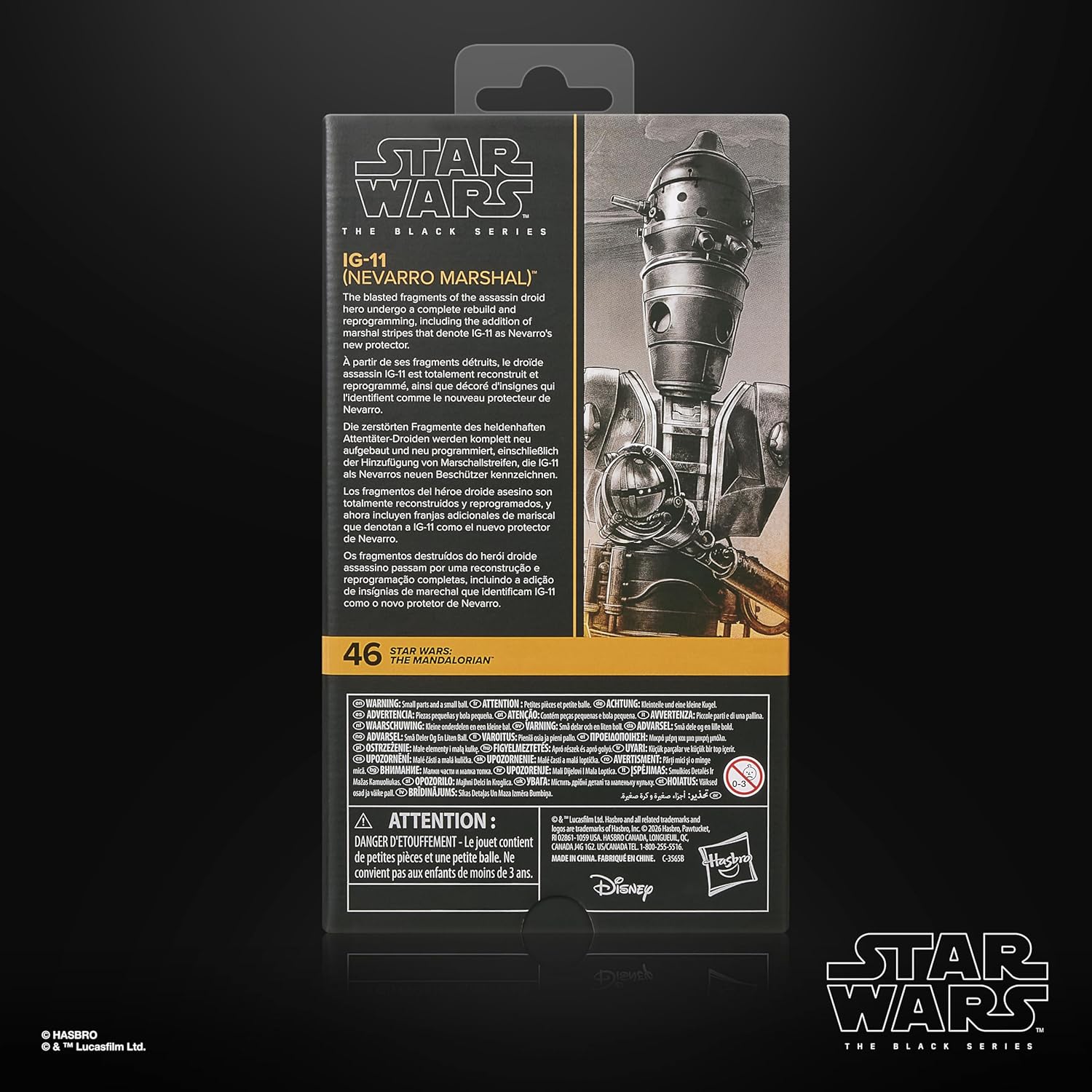 Star Wars The Black Series IG-11 (Nevarro Marshal), The Mandalorian Premium Action-Figur zum Sammeln (15 cm)