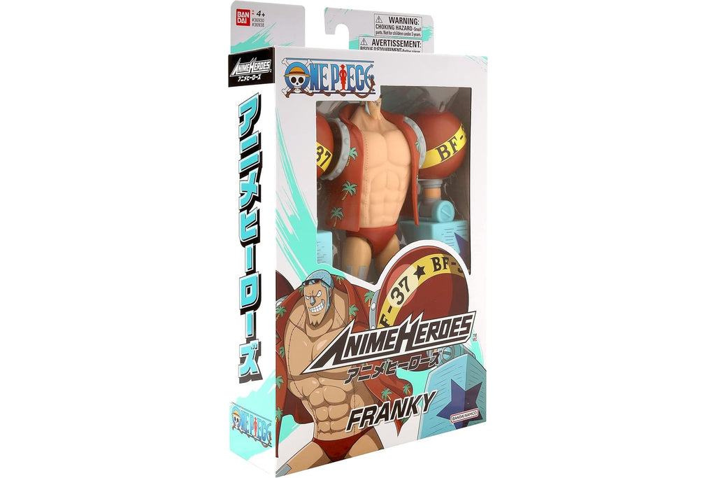 BANDAI – Anime Heroes – One Piece Figur – Lorenor Zorro 17 cm Three Sword Style – Offizielle Lizenz One Piece – Bewegliche Manga Figur Zorro 3 Schwerter – Spielzeug für Kinder ab 4 Jahren – 37052