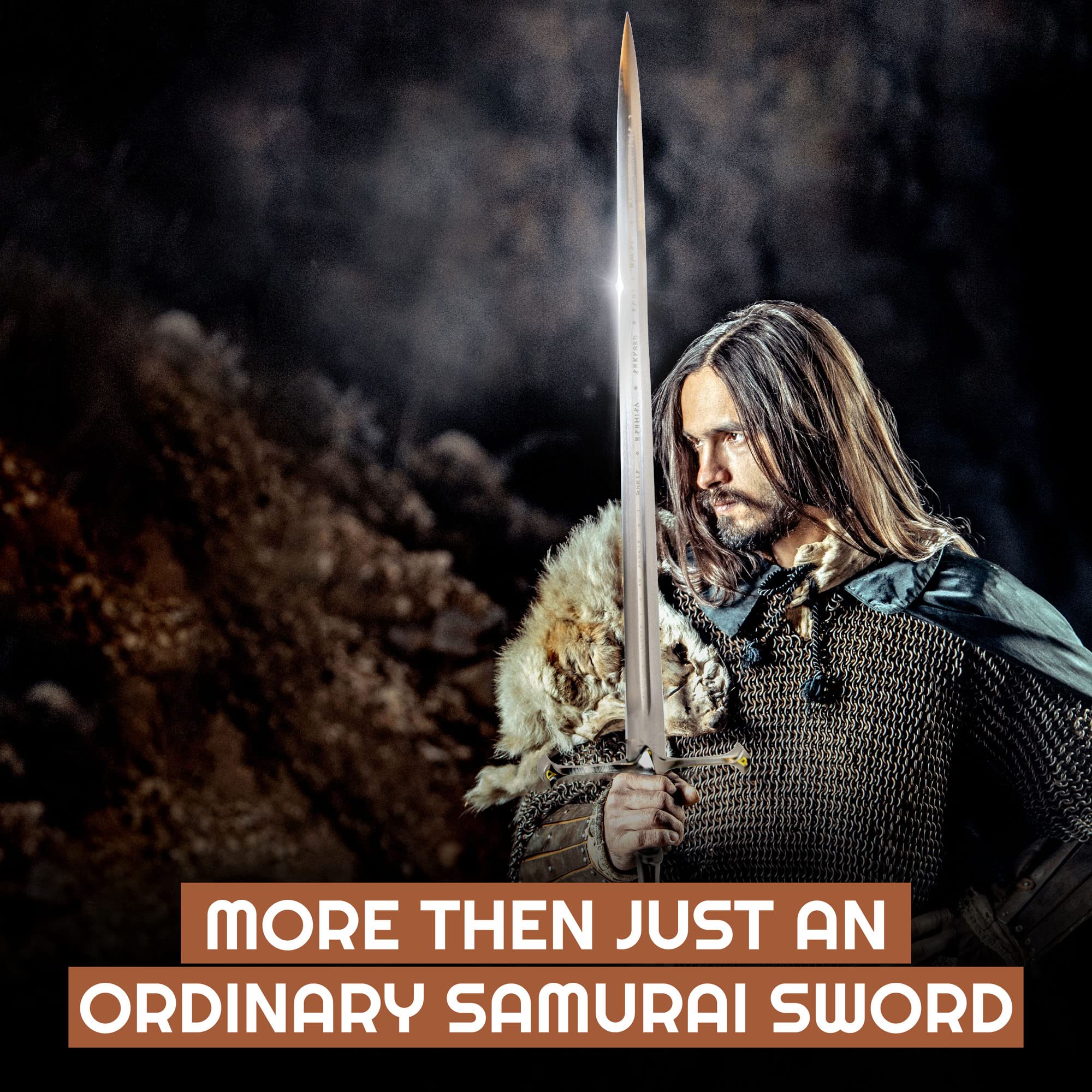 Der Herr der Ringe - LOTR Schwert, Filmschwert, echt, aus Stahl, Der Hobbit, Zauberer Merch, Aragorn Sword, Deko für Sammler und als Geschenk