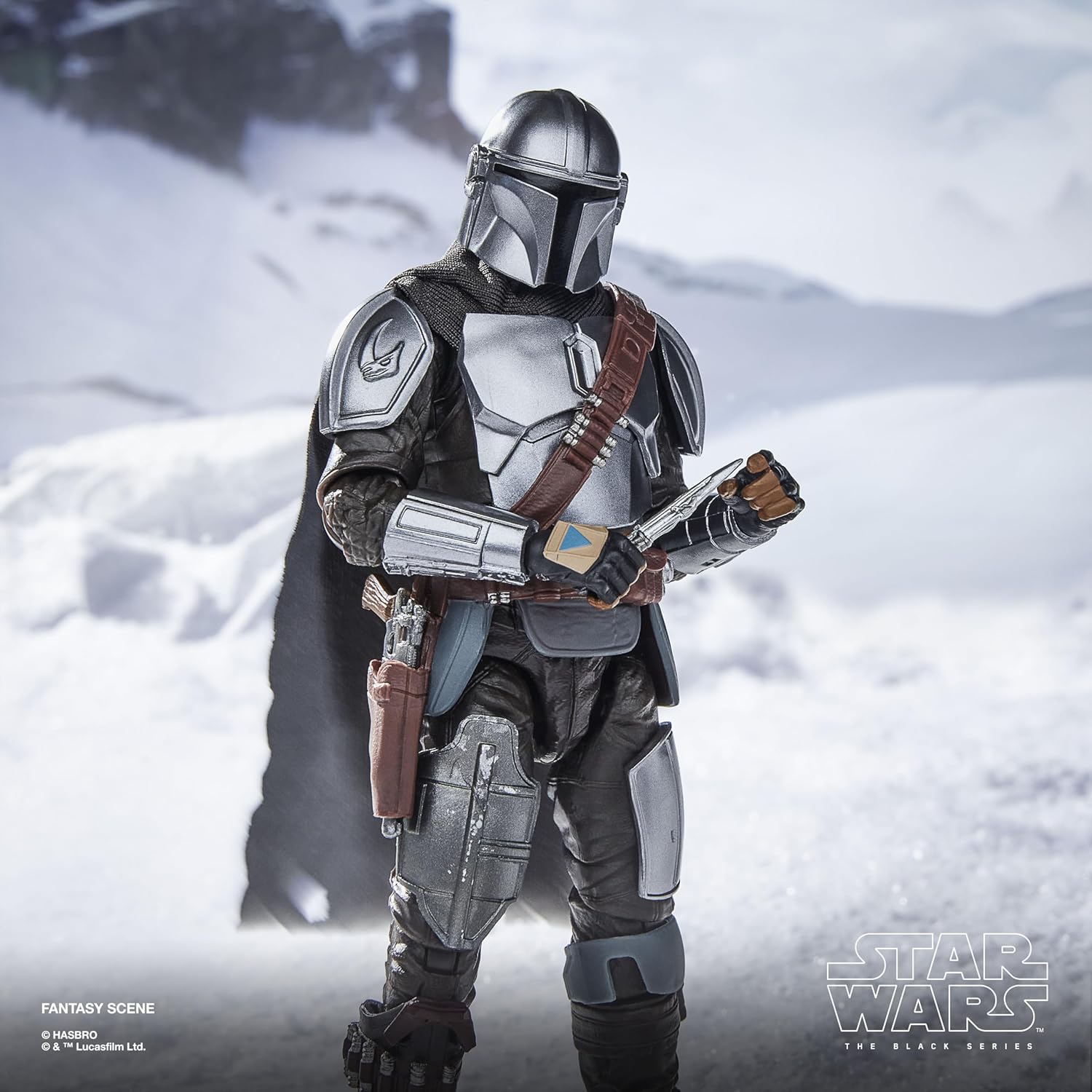 Star Wars The Black Series Der Mandalorianer & Grogu, Deluxe Action-Figurengeschenk zum Sammeln The Mandalorian & Grogu, Skala 15 cm