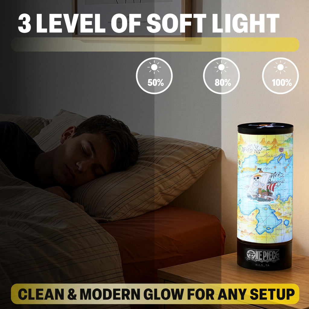 One Piece Skull 3D LED Nachtlicht, Straw Hat Tischlampe mit 3 Helligkeitsstufen, USB oder Batterie, Tragbar Weißes Licht LED lampe, Anime Geschenke für Zimmer Deko (Mehrfarbig 3D Skull)