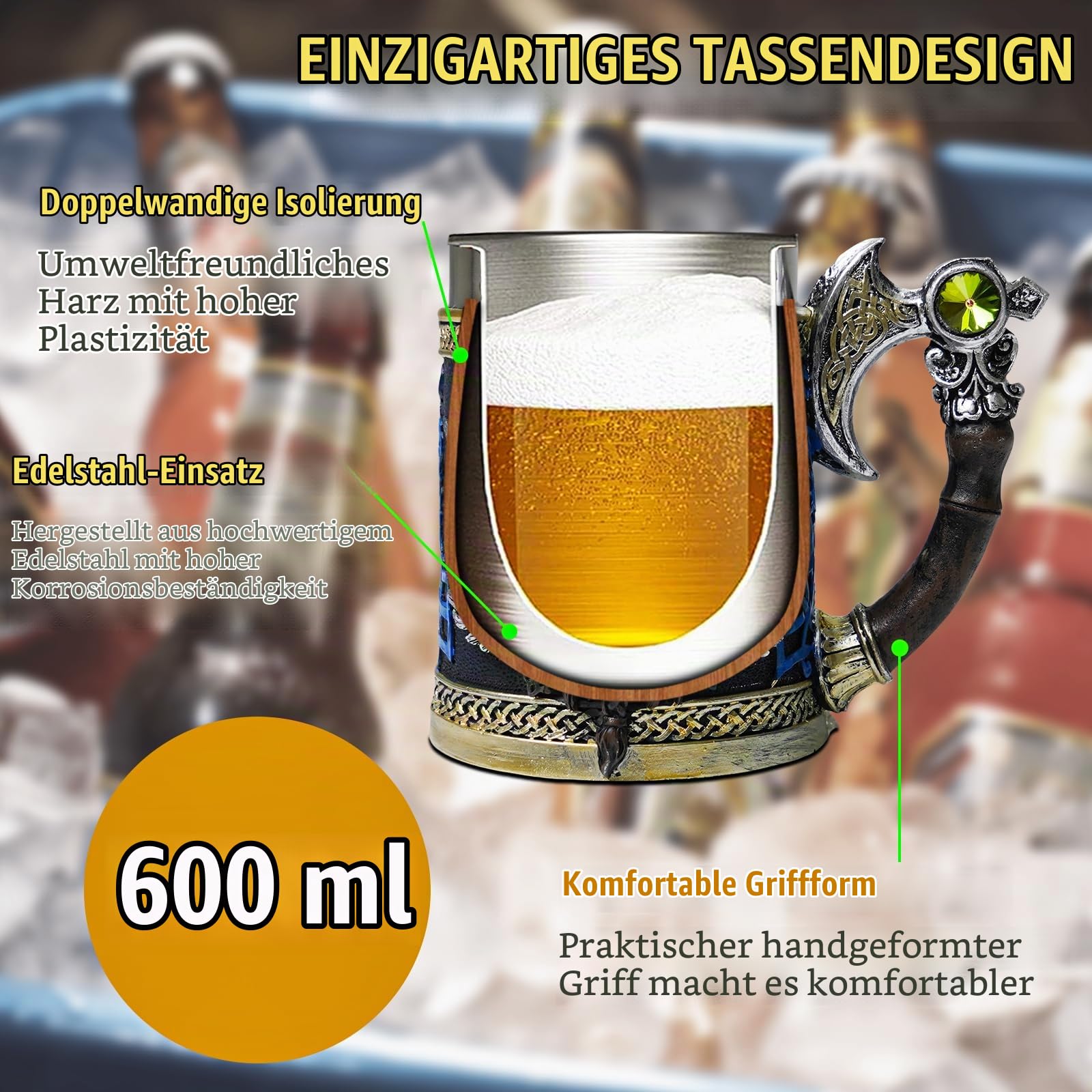 ZONSUSE Mittelalter Drache Kelch, Gotischer Drachen Kelch, Flugsaurier Edelstahl Weinkelch, Roter Drache auf Kreuzsockel, Magischer Dragon Goblet,Idee Geschenk für Fantasy Fans 200ml (Rot Goblet)