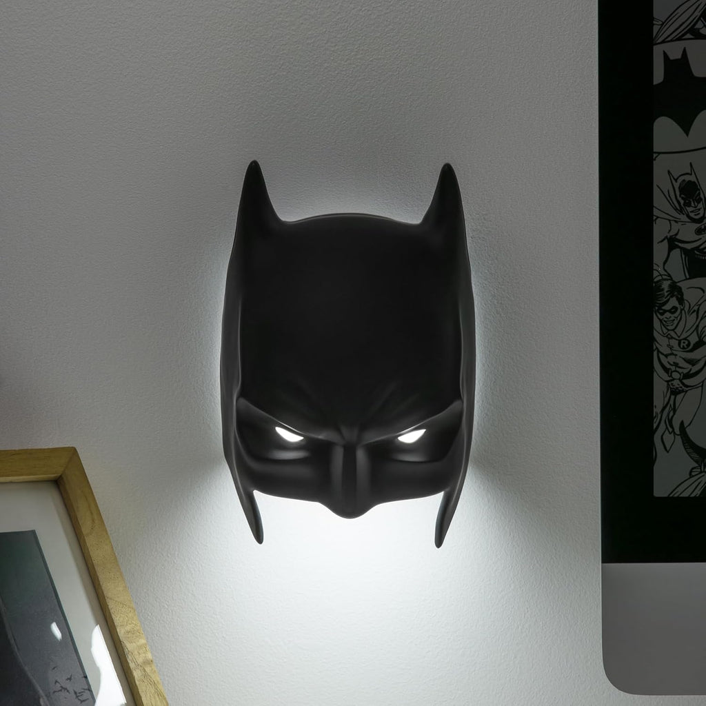 Paladone Batman-Maskenleuchte, wandmontierbare oder freistehende LED-Lampe, offizielles Lizenzprodukt von DC Comics für Schlafzimmer, Man Cave, Zuhause und Sammler