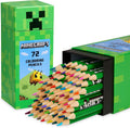 Minecraft Set von Farbstiften, Merchandise in Creeper Design Box, Geschenke Für Jungs & Mädchen, 72 Malstifte Pro Box